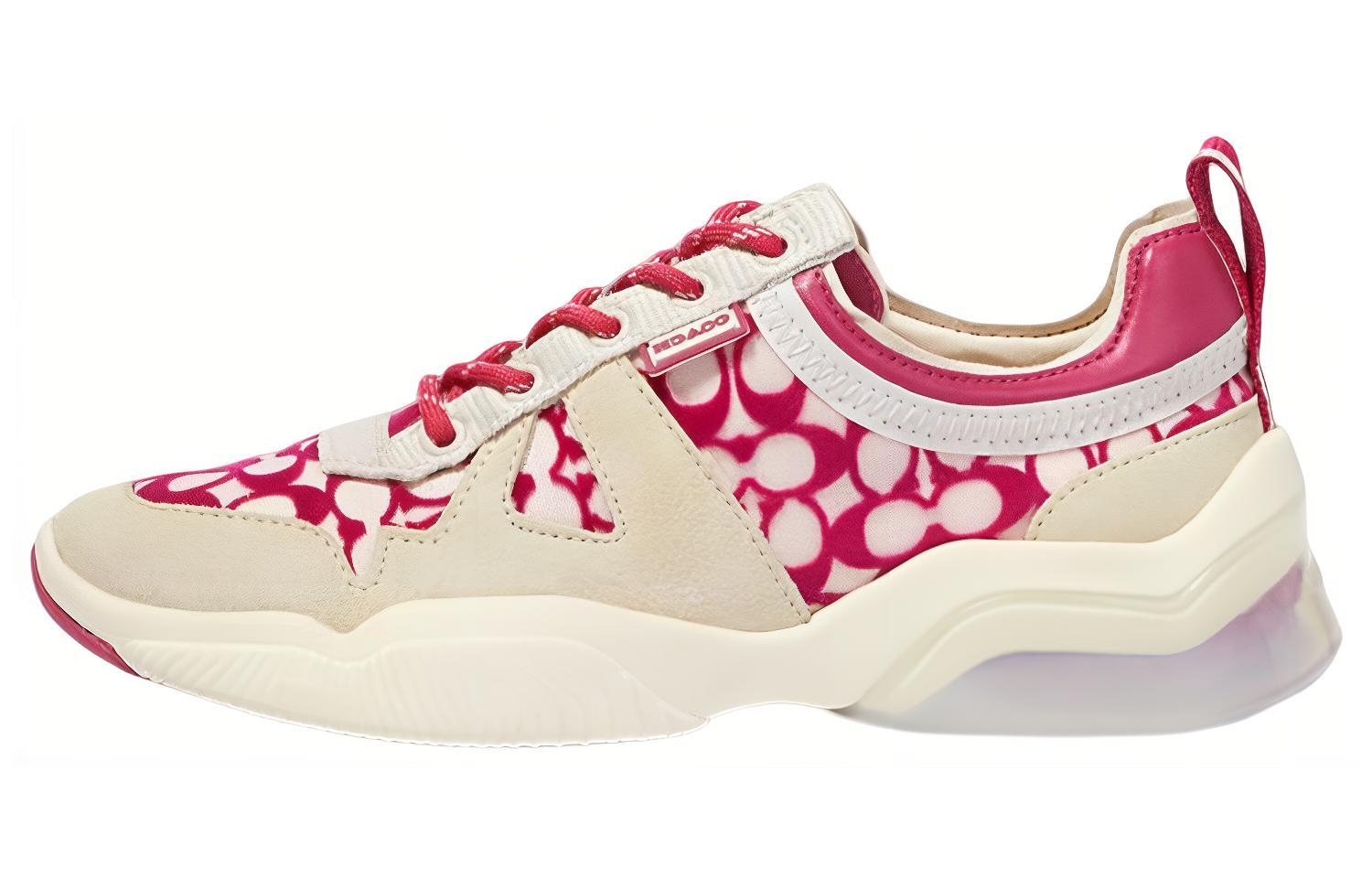 (Women) Coach Leather Low-Top 'Pink' G4972_BH1