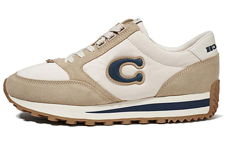 (Women) Coach Leather Low-Top Sneaker 'Light Coffee' CI219_EM7