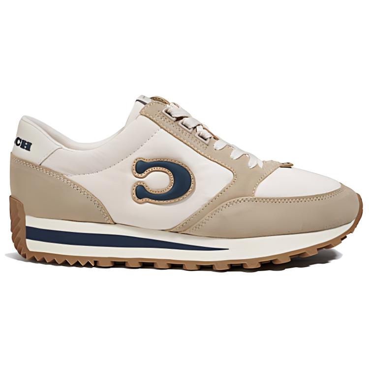 Order (W) Zapatillas Bajas de Cuero Coach 'Café Claro' CI219_EM7