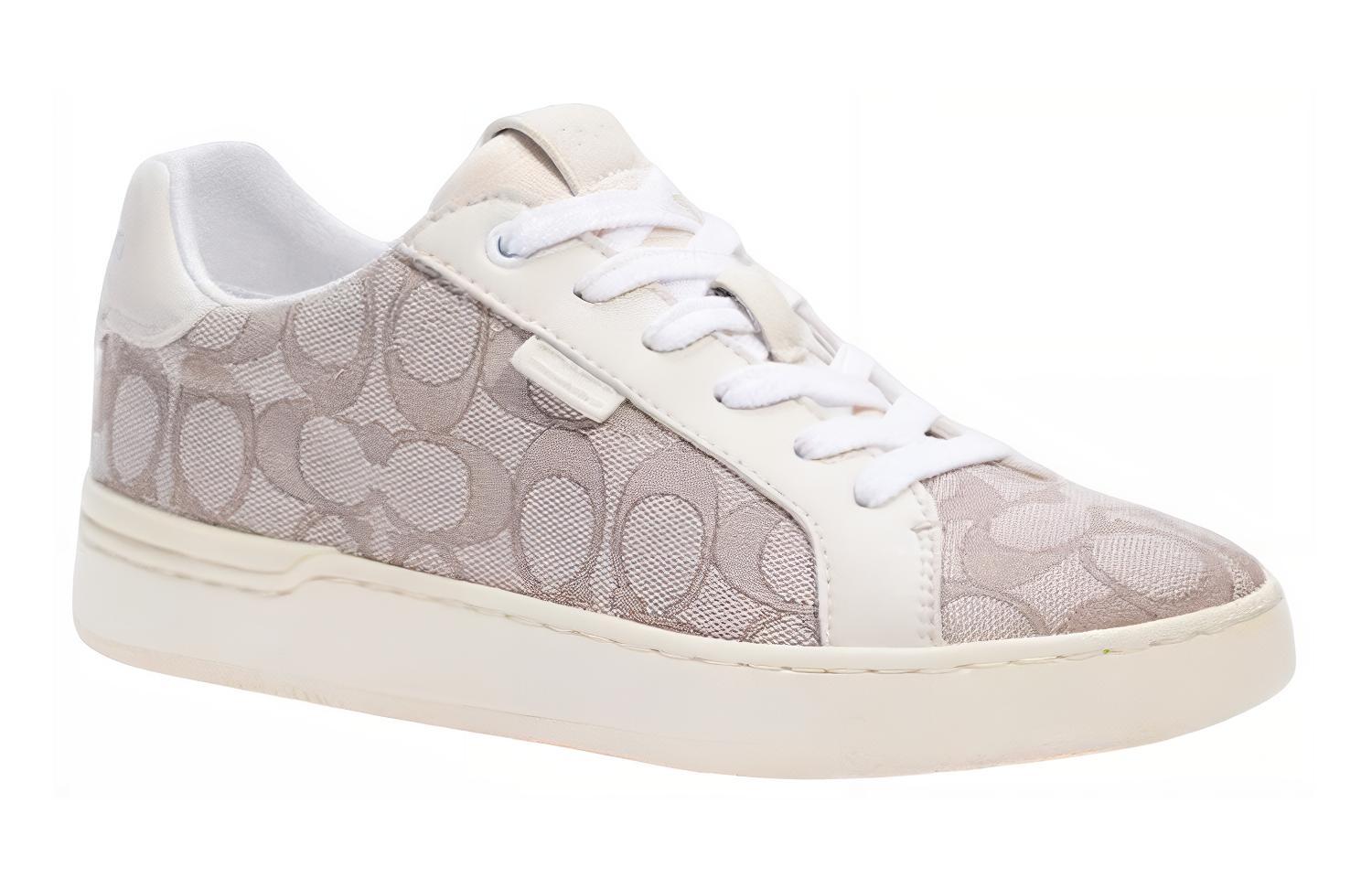 Lookbook (W) Coach Zapatillas de Cuero Low Top 'Gris Moda' G5037_E4V