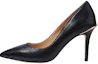 Buy (Women) Coach Leather Pointed-Toe Stiletto High Heels '9cm Black' CC558_BLK