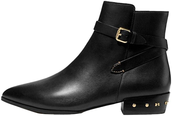 (Women) Coach Leather Round-Toe Buckle Block-Heel Bootie 'Black' G5343_BLK Buy (Women) Coach Leather Round-Toe Buckle Block-Heel Bootie 'Black' G5343_BLK