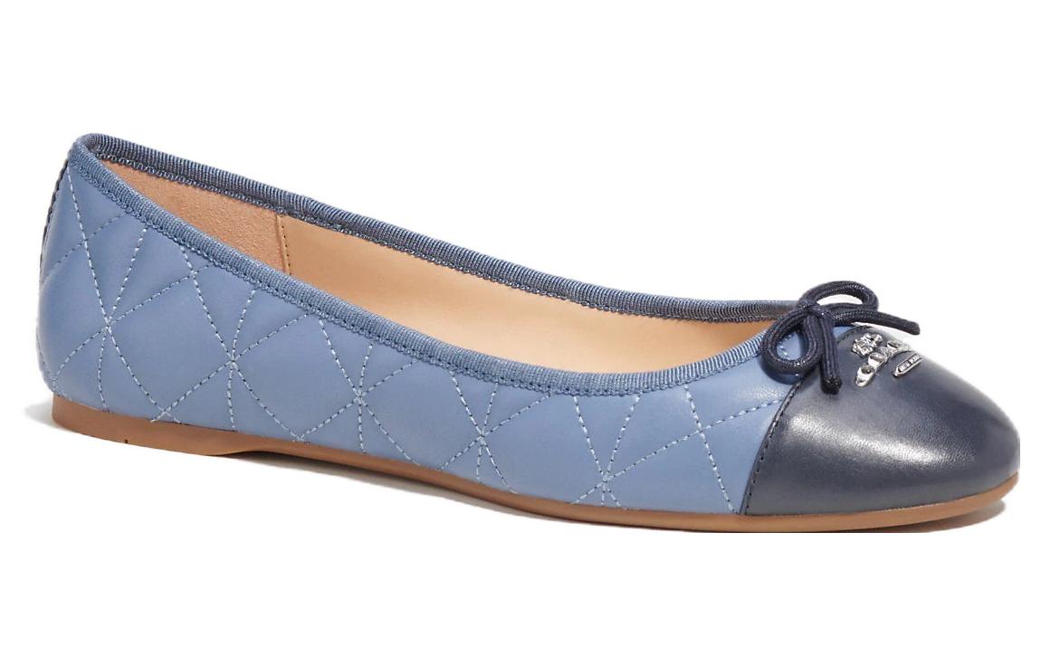 Order (W) Coach Kulit Slip-On Hujung Bulat 'Ungu' CK425_D61