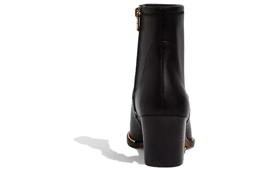 Shop (W) Coach Boot Kulit Bulat Resleting 'Hitam' G4847_BLK