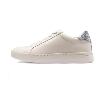 (W) Coach Leather Round Toe Low-Top 'White'