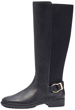 women-coach-leather-round-toe-zip-high-top-boots-black-c5767-blk