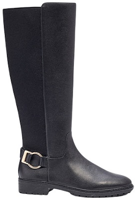 (Women) Coach Leather Round Toe Zip High-Top Boots 'Black' C5767_BLK Order (Women) Coach Leather Round Toe Zip High-Top Boots 'Black' C5767_BLK