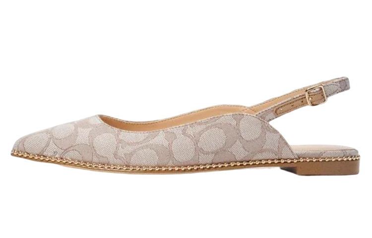 (Women) Coach Leather Sandal 'Brown' C7841_STN