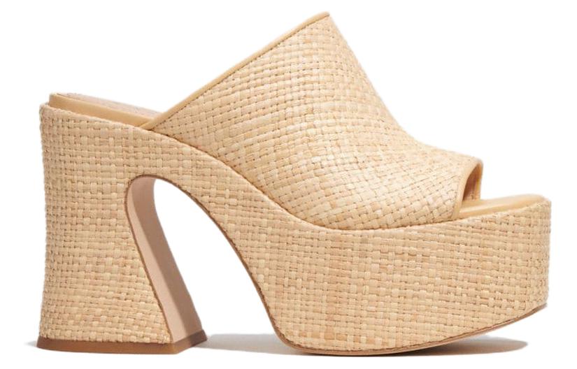 (W) Coach Leather Simple Fashion Slide 'Nude' 圖 2