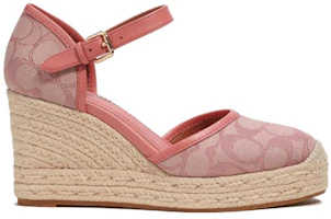 Order (W) Coach Cuña de Cuero Rosa de Moda Simple C8911_PIN