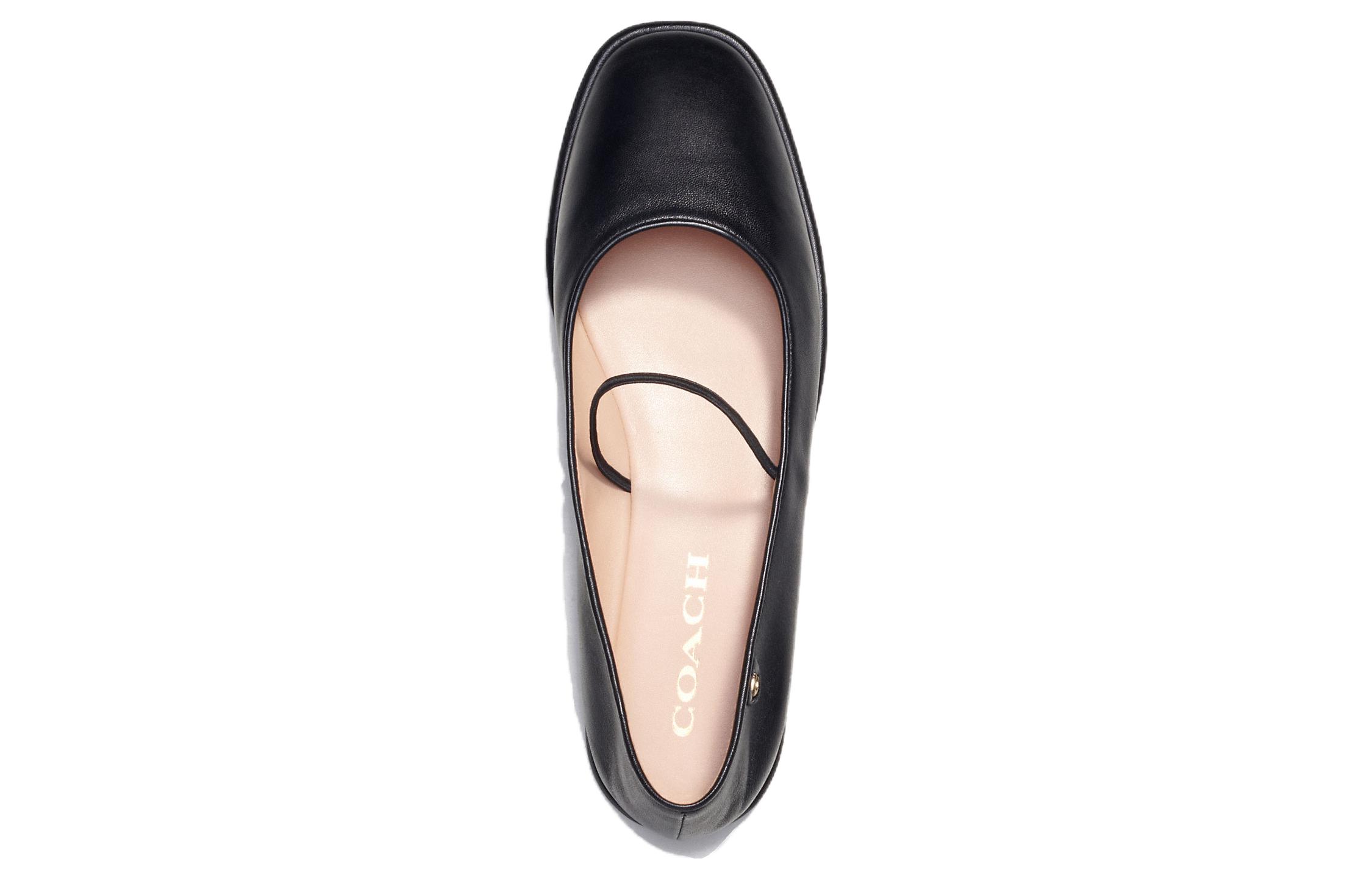 Lookbook (Women) Coach Leather Slip-On 'Black Comfort' CN116_BLK