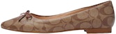 (W) Coach Kasut Kulit Slip-On Rata 'Coklat' C2913_KHSD