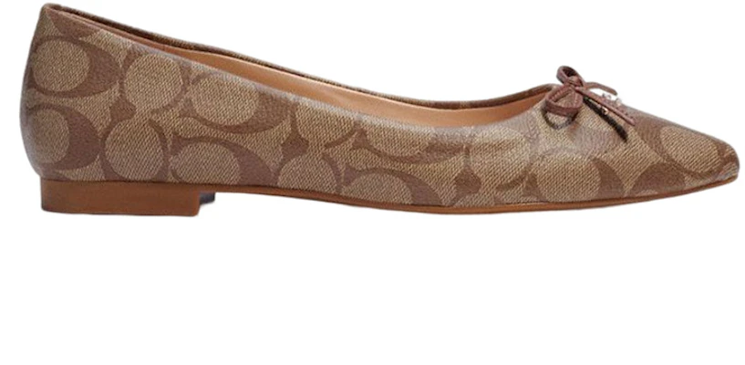 (Women) Coach Leather Slip-On Flat 'Brown' C2913_KHSD Order (Women) Coach Leather Slip-On Flat 'Brown' C2913_KHSD