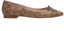 Order (W) Coach Kasut Kulit Slip-On Rata 'Coklat' C2913_KHSD