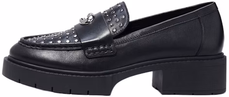 (Women) Coach Leela 'Polished Rivets Black Platform Loafer' CE309_BLK (Women) Coach Leela 'Polished Rivets Black Platform Loafer' CE309_BLK