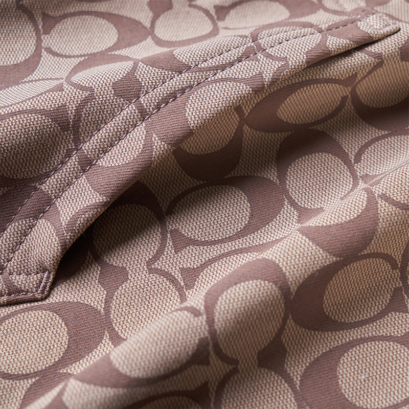 Purchase (W) COACH 女士字母标志印花棕色休闲连帽夹克。 C8773-E7V