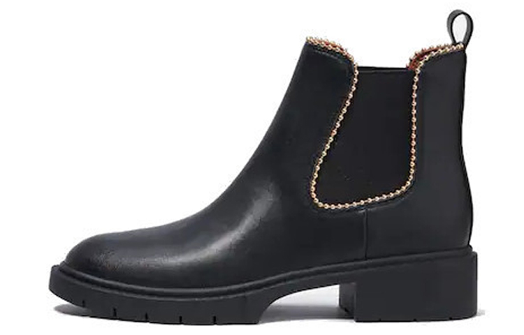 (Women) Coach Levy 'Black Leather Chelsea' CC776_BLK
