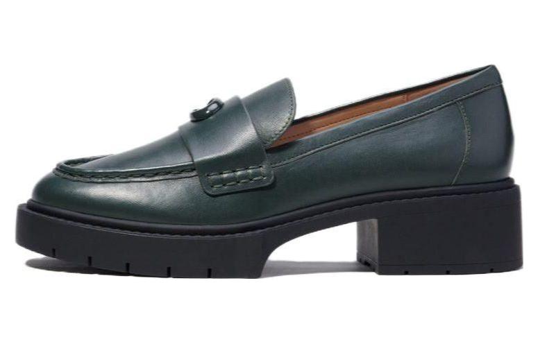 Buy (W) Coach Loafer 'Kenyamanan Ujung Bulat Hijau' CB990_RFT