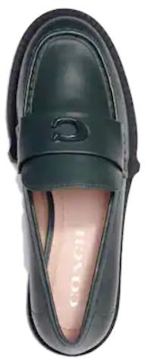 COACH蔻馳 舒適圓頭 樂福鞋 女款 綠色 Lookbook COACH蔻馳 舒適圓頭 樂福鞋 女款 綠色