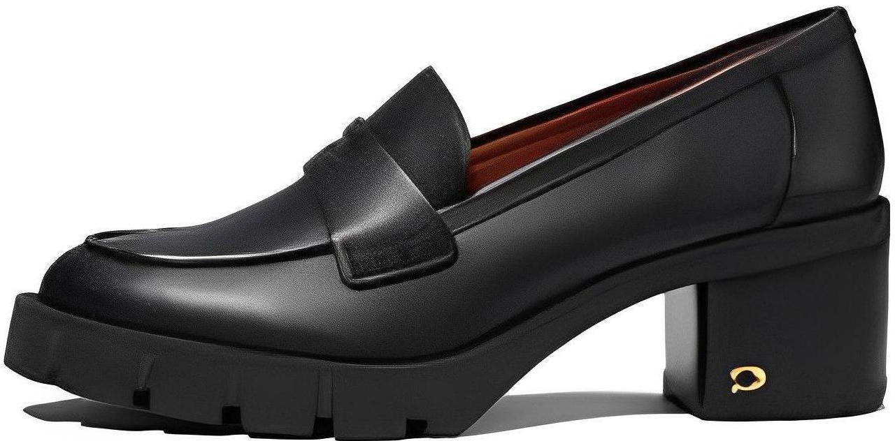 women-coach-loafer-comfortable-versatile-black-cc-948-blk