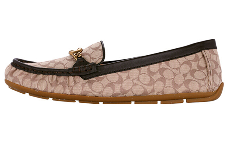 (W) Coach Loafer 'Khaki Colorblock'