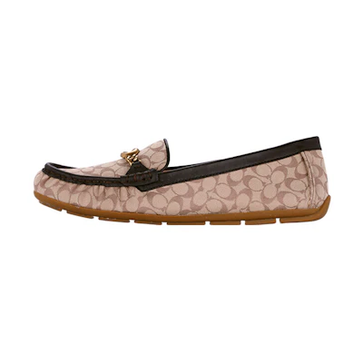 (W) Coach Loafer 'Khaki Colorblock'