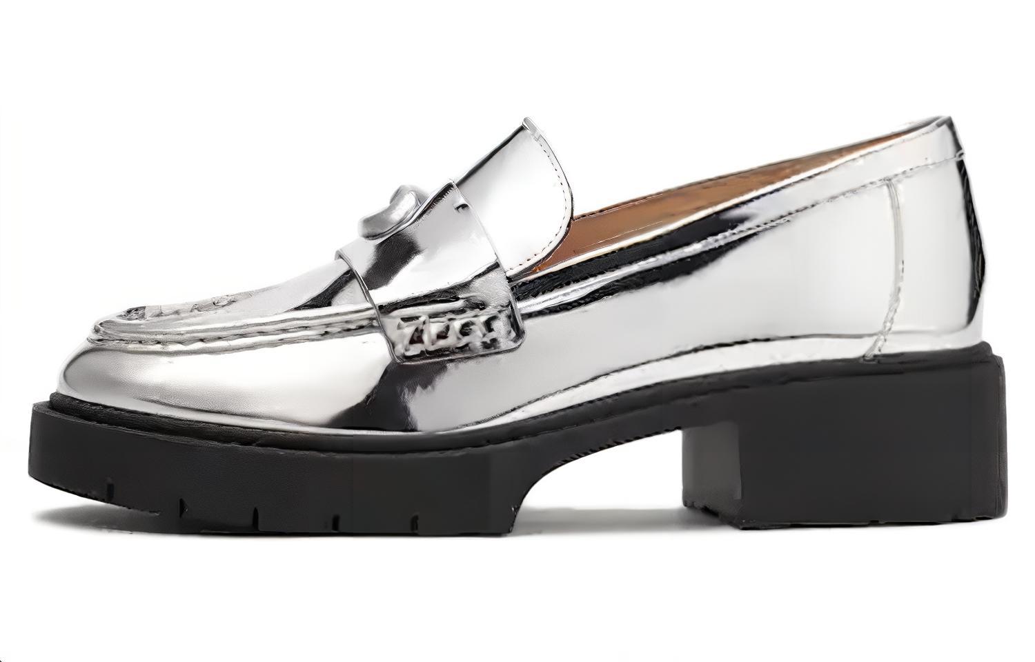 (Women) Coach Loafer 'Silver Slip-On' CM753_SLV