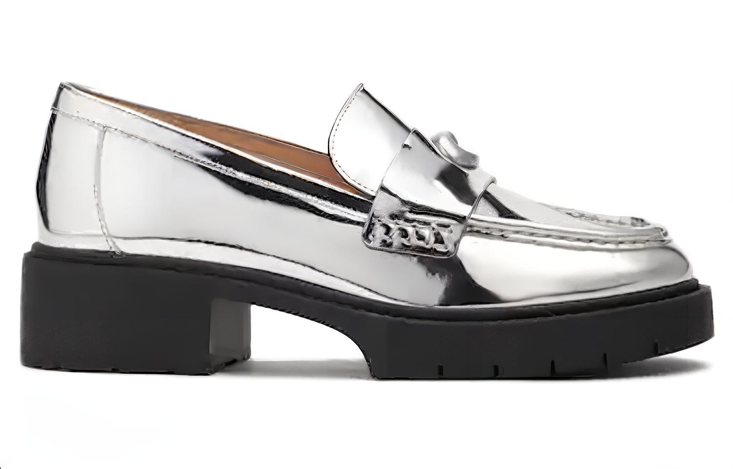 Order (Women) Coach Loafer 'Silver Slip-On' CM753_SLV