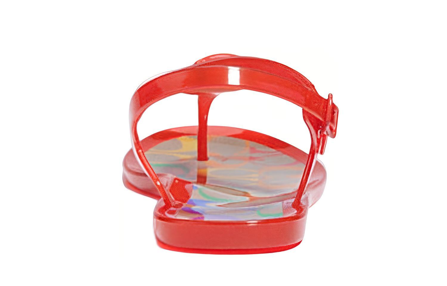 (W) Coach Logo PVC Sandal 'Red' 圖 4