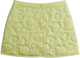 (Women) COACH Loop Collection Heart-Quilted Cotton High-Waist Skirt Women Light Gray. CR806-M97 (Women) COACH Loop Collection Heart-Quilted Cotton High-Waist Skirt Women Light Gray. CR806-M97