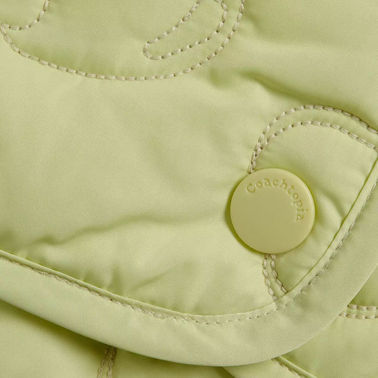 Sizing (Women) COACH Loop Collection Heart-Quilted Cotton High-Waist Skirt Women Light Gray. CR806-M97