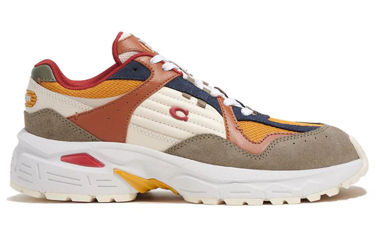 (W) Coach Low-Top Lace-Up Leather Sneakers 'Ranunculus' 圖 2