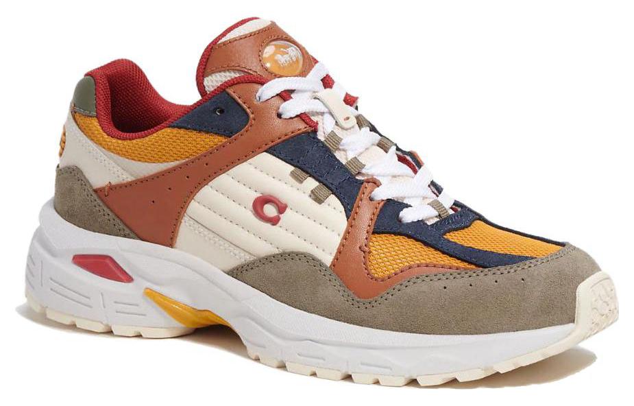 (W) Coach Low-Top Lace-Up Leather Sneakers 'Ranunculus' 圖 3