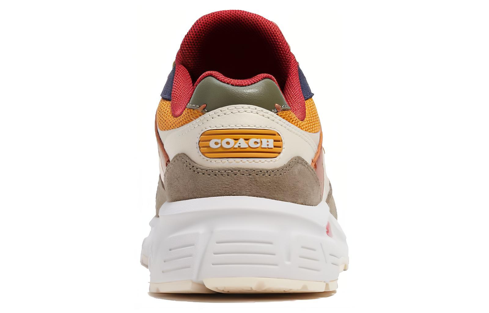 (W) Coach Low-Top Lace-Up Leather Sneakers 'Ranunculus' 圖 4