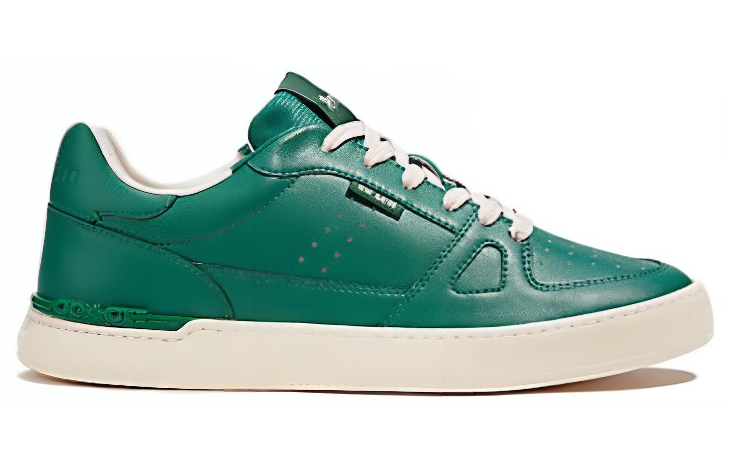 (W) Coach Low-Top Sneaker 'Green Leather' 圖 2