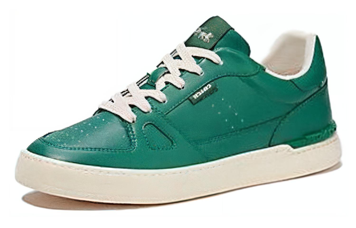 (W) Coach Low-Top Sneaker 'Green Leather' 圖 3