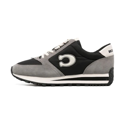 (W) Coach Low 'Grey Black Leather Patchwork'