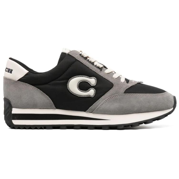 Order (W) Coach Low 'Kulit Patchwork Abu-Hitam' CI311_BKHG