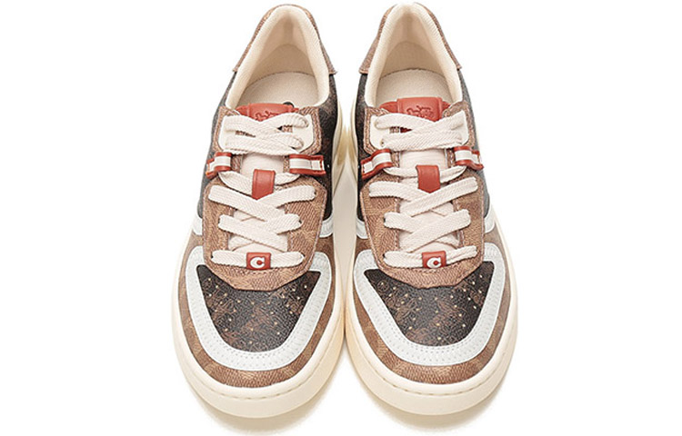 (W) Coach Low Top 'Printed Logo Brown' 圖 4