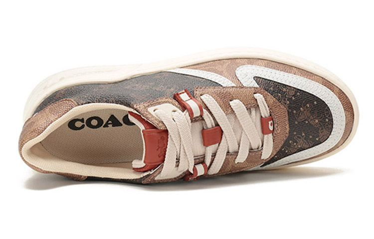 (W) Coach Low Top 'Printed Logo Brown' 圖 5