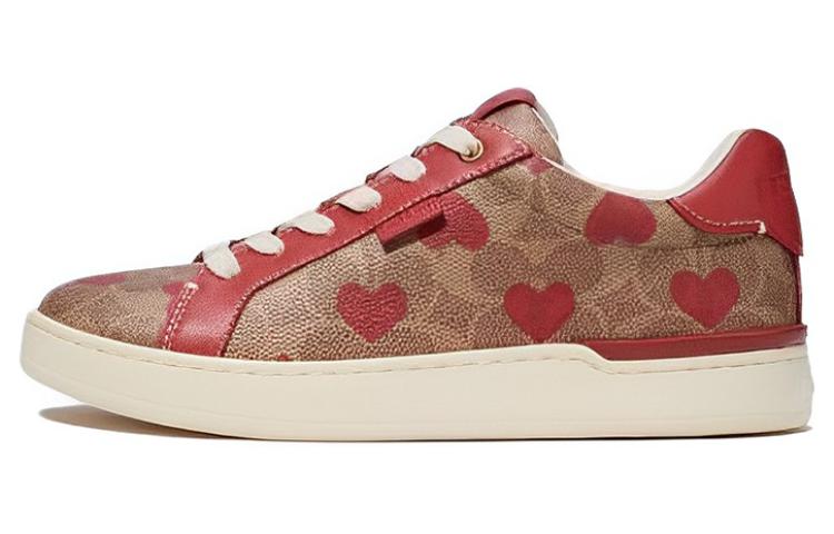 (W) Coach Low Top Sneaker 'Brown-Red'