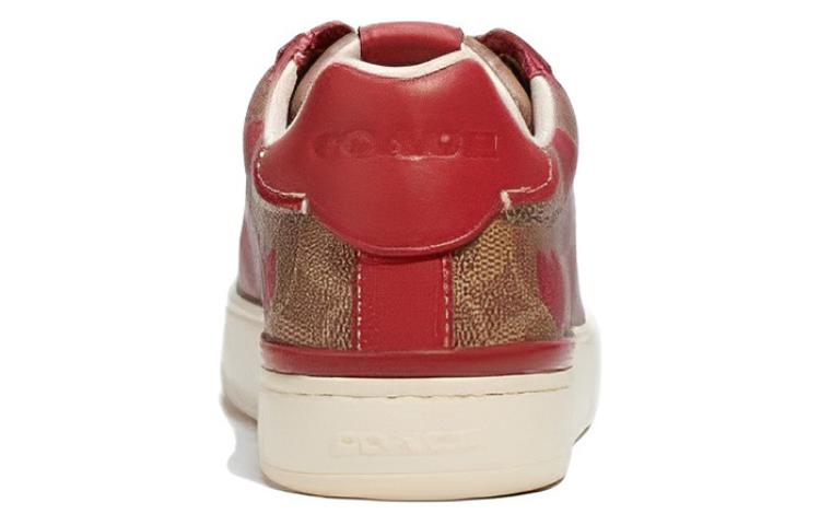 (W) Coach Low Top Sneaker 'Brown-Red' 圖 4
