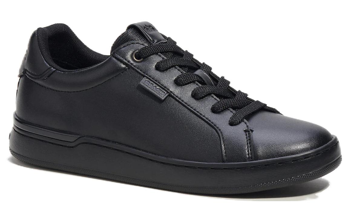 (W) Coach Lowline 'Black Leather Low-Top' 圖 2