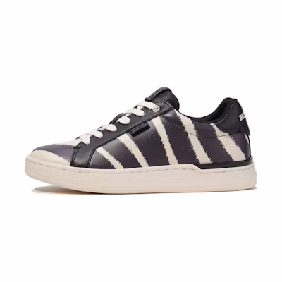 (W) Coach Lowline Low Top 'Zebra'
