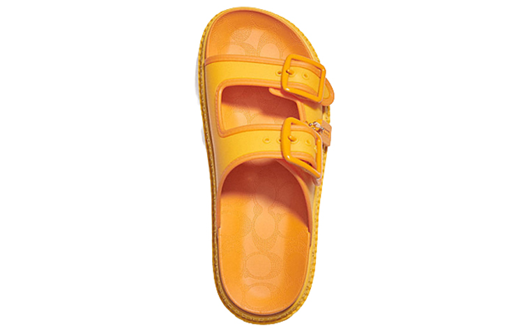 Shop (W) Sandalia Coach Lucy 'Hebilla de Moda - Naranja Amarillo' CA483_CY3
