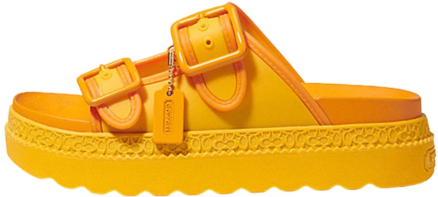 (Women) Coach Lucy Sandal 'Fashion Buckle - Orange Yellow' CA483_CY3 Buy (Women) Coach Lucy Sandal 'Fashion Buckle - Orange Yellow' CA483_CY3