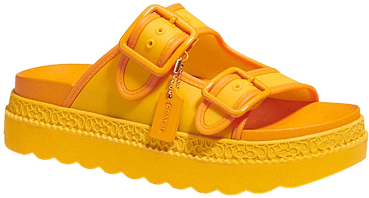 (Women) Coach Lucy Sandal 'Fashion Buckle - Orange Yellow' CA483_CY3 Order (Women) Coach Lucy Sandal 'Fashion Buckle - Orange Yellow' CA483_CY3