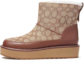 (Women) Coach Mid-Calf Snow Boots 'Versatile Fashion Brown' CM675_KHSD (Women) Coach Mid-Calf Snow Boots 'Versatile Fashion Brown' CM675_KHSD