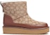 (W) But Snow Coach Mid-Calf 'Versatile Fashion Brown' Boots Lelaki/Wanita CM675_KHSD