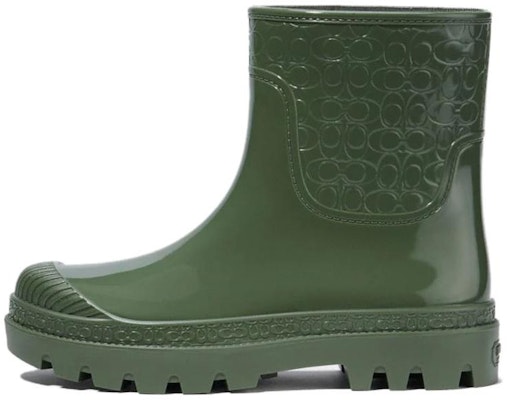 COACH蔻馳 Millie 橡膠 圓頭套穿 時尚 短靴 女款 綠色 Buy COACH蔻馳 Millie 橡膠 圓頭套穿 時尚 短靴 女款 綠色